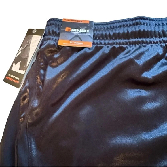 AND 1 Active Core 11” Home Court Big Men’s Basketball Shorts Drawstring Waist - Picture 4 of 8